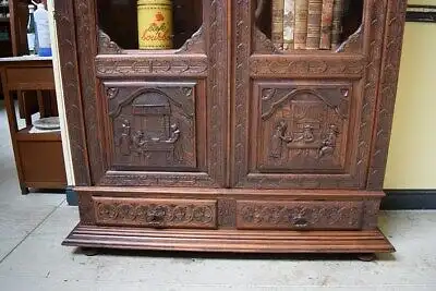 Antik - Vitrine, Bücherschrank,  Bretagne - Traumhaft  -  Lieferung möglich! 2