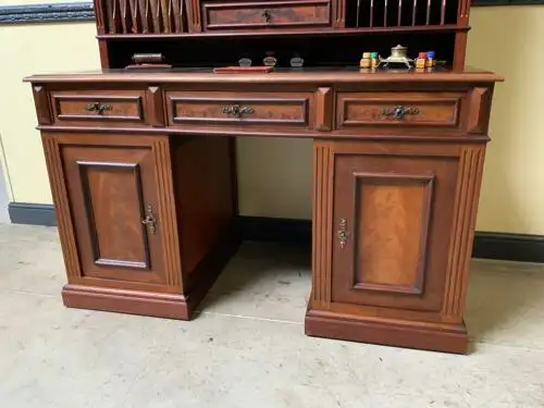Antiker traumhafter Gründerzeit nußbaum Schreibtisch,- Lieferung möglich! 10