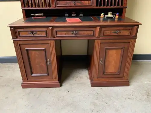 Antiker traumhafter Gründerzeit nußbaum Schreibtisch,- Lieferung möglich! 5