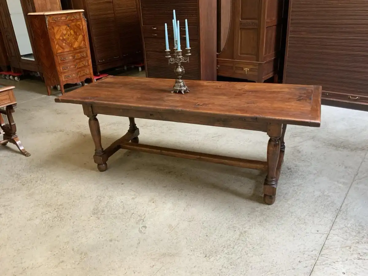 Antiker imposanter Kloster Tisch, Bauerntisch, Tafel, 211 cm -Lieferung möglich! 0