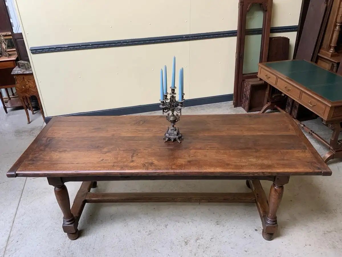 Antiker imposanter Kloster Tisch, Bauerntisch, Tafel, 211 cm -Lieferung möglich! 10
