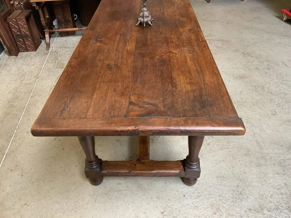 Antiker imposanter Kloster Tisch, Bauerntisch, Tafel, 211 cm -Lieferung möglich! 11