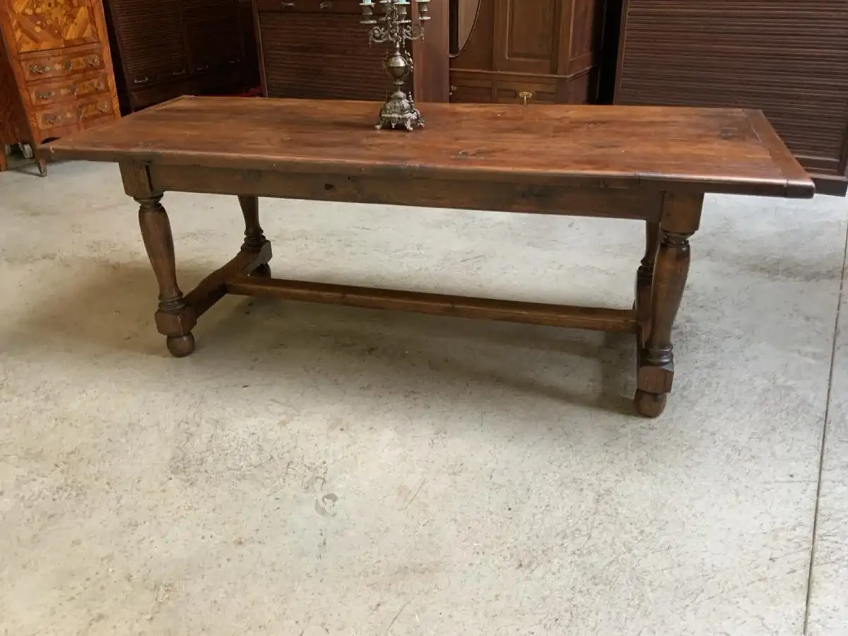 Antiker imposanter Kloster Tisch, Bauerntisch, Tafel, 211 cm -Lieferung möglich! 2