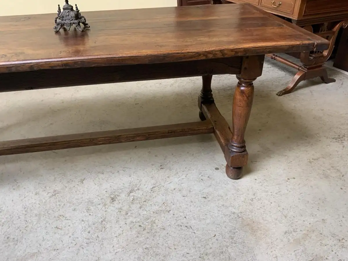 Antiker imposanter Kloster Tisch, Bauerntisch, Tafel, 211 cm -Lieferung möglich! 7