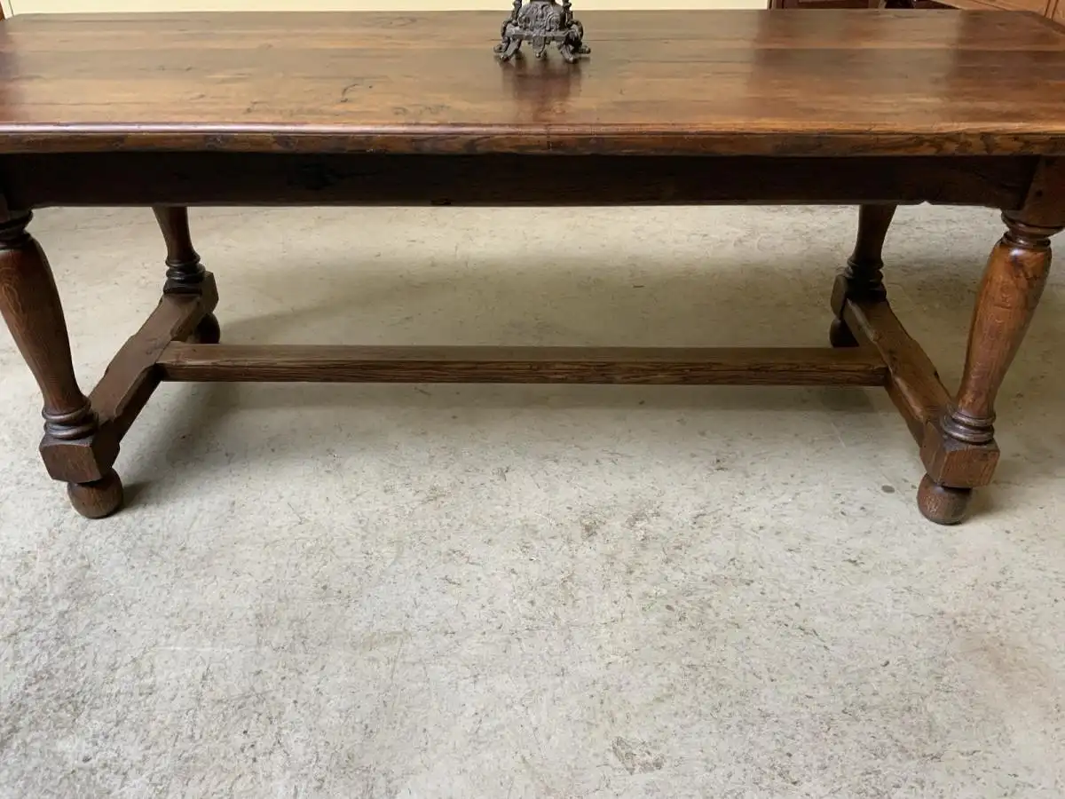 Antiker imposanter Kloster Tisch, Bauerntisch, Tafel, 211 cm -Lieferung möglich! 9