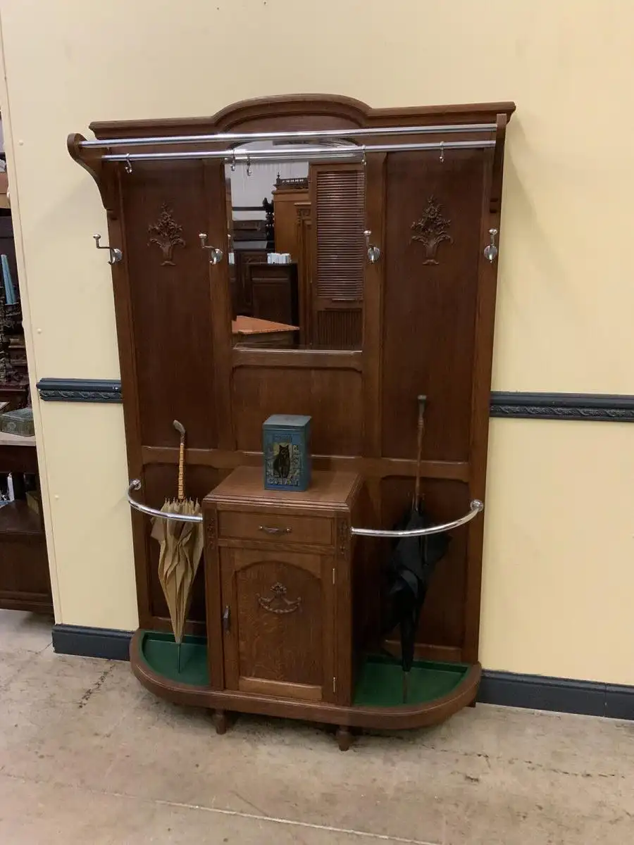 Antike Jugendstil Garderobe - traumhaft schön - Lieferung möglich! 0