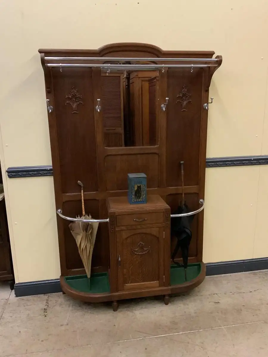 Antike Jugendstil Garderobe - traumhaft schön - Lieferung möglich! 1