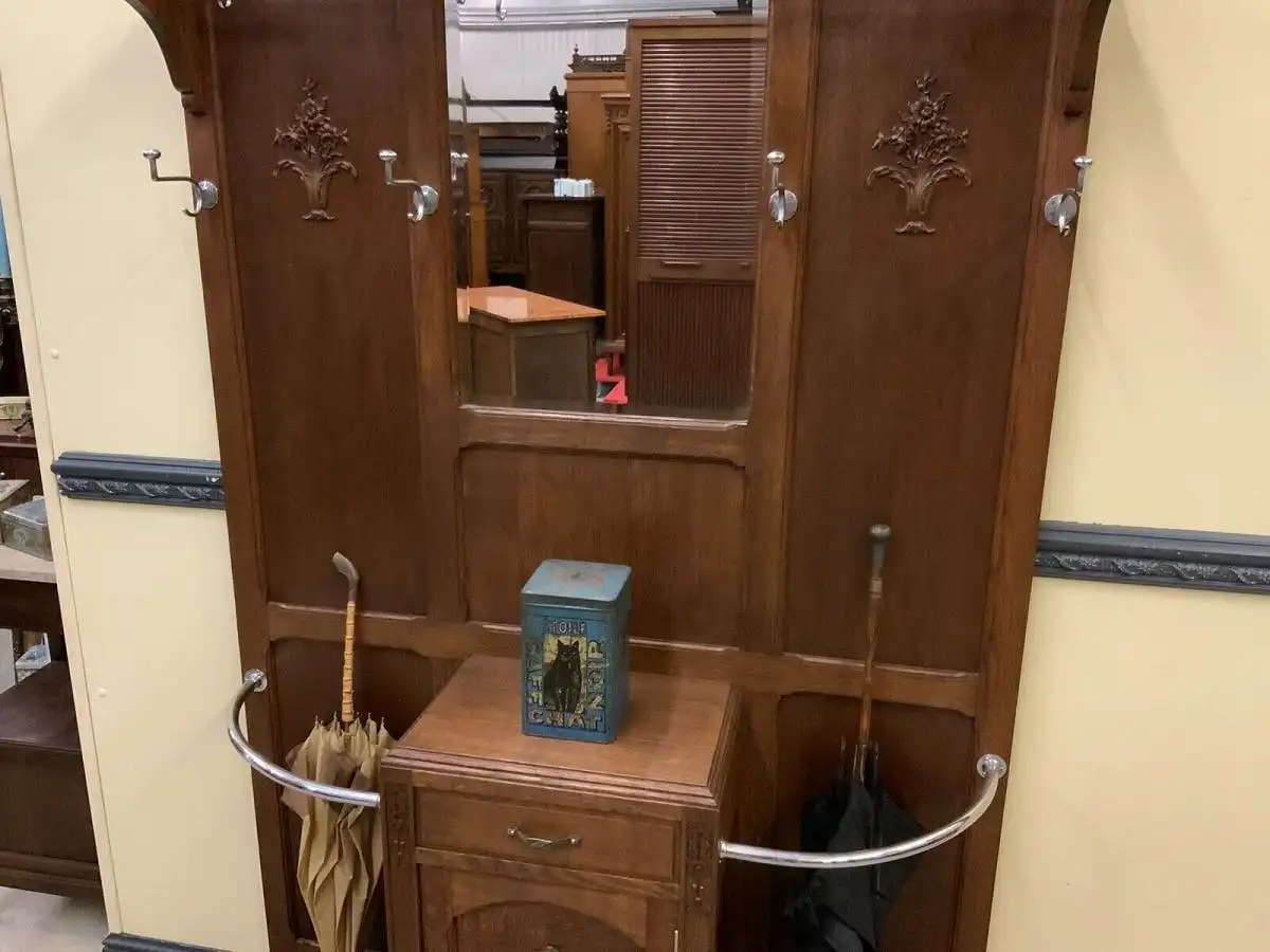 Antike Jugendstil Garderobe - traumhaft schön - Lieferung möglich! 11