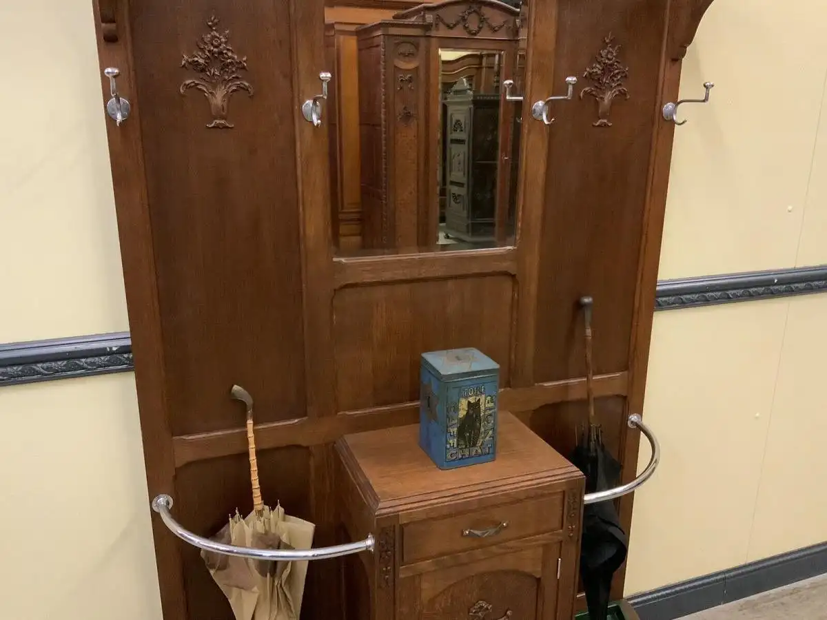 Antike Jugendstil Garderobe - traumhaft schön - Lieferung möglich! 12