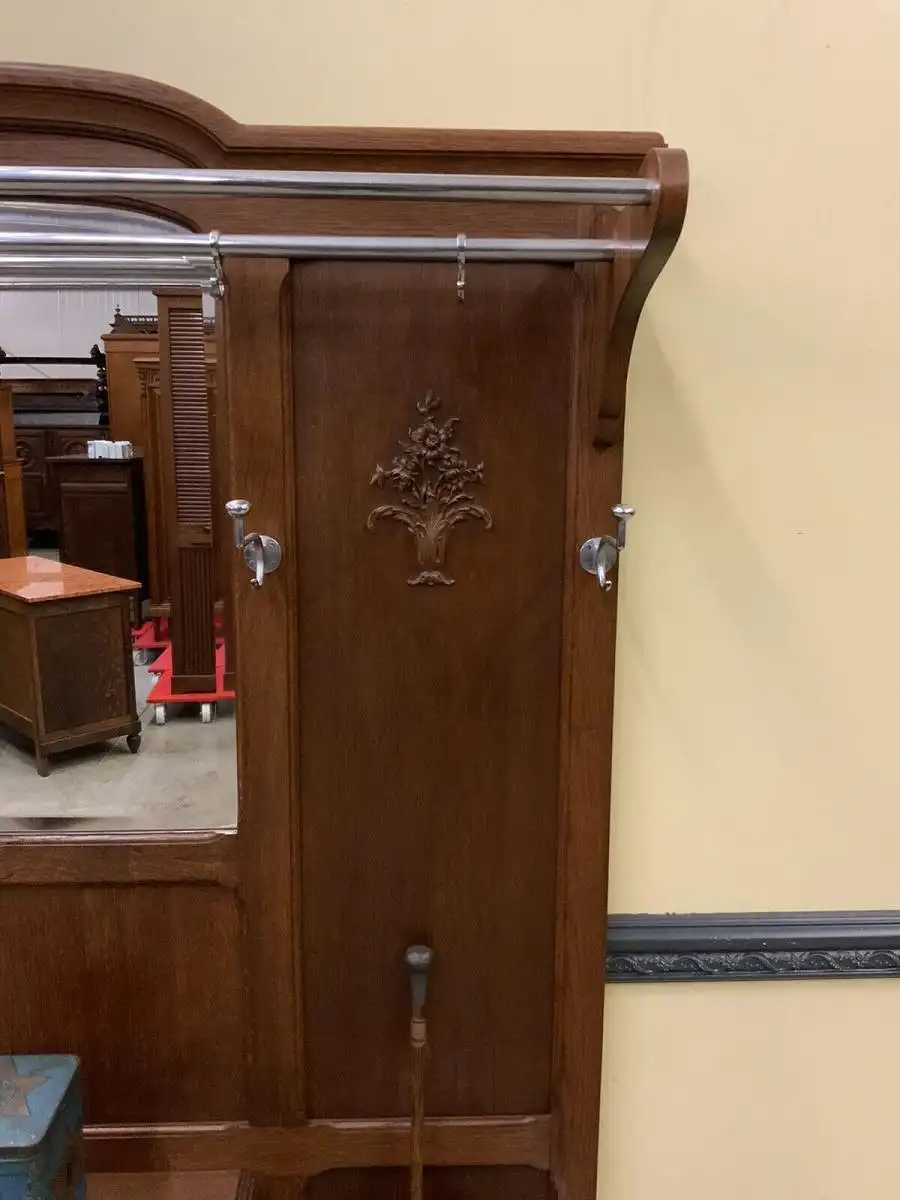 Antike Jugendstil Garderobe - traumhaft schön - Lieferung möglich! 15