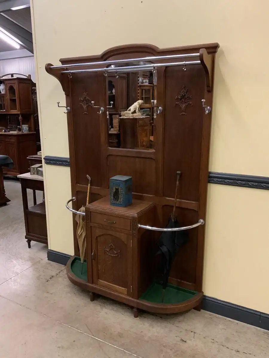 Antike Jugendstil Garderobe - traumhaft schön - Lieferung möglich! 2