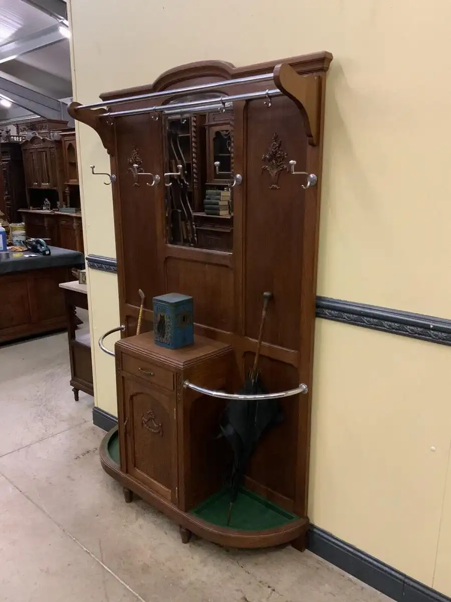 Antike Jugendstil Garderobe - traumhaft schön - Lieferung möglich! 3