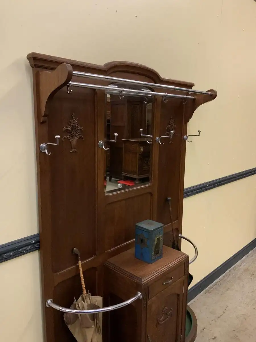 Antike Jugendstil Garderobe - traumhaft schön - Lieferung möglich! 5
