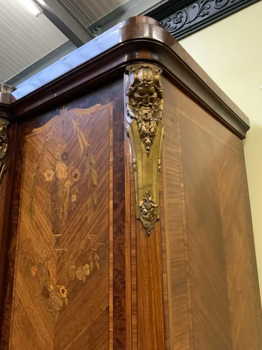 Antik - Bücherschrank, Vitrine, Intarsien - Jugendstil -  Lieferung möglich! 12