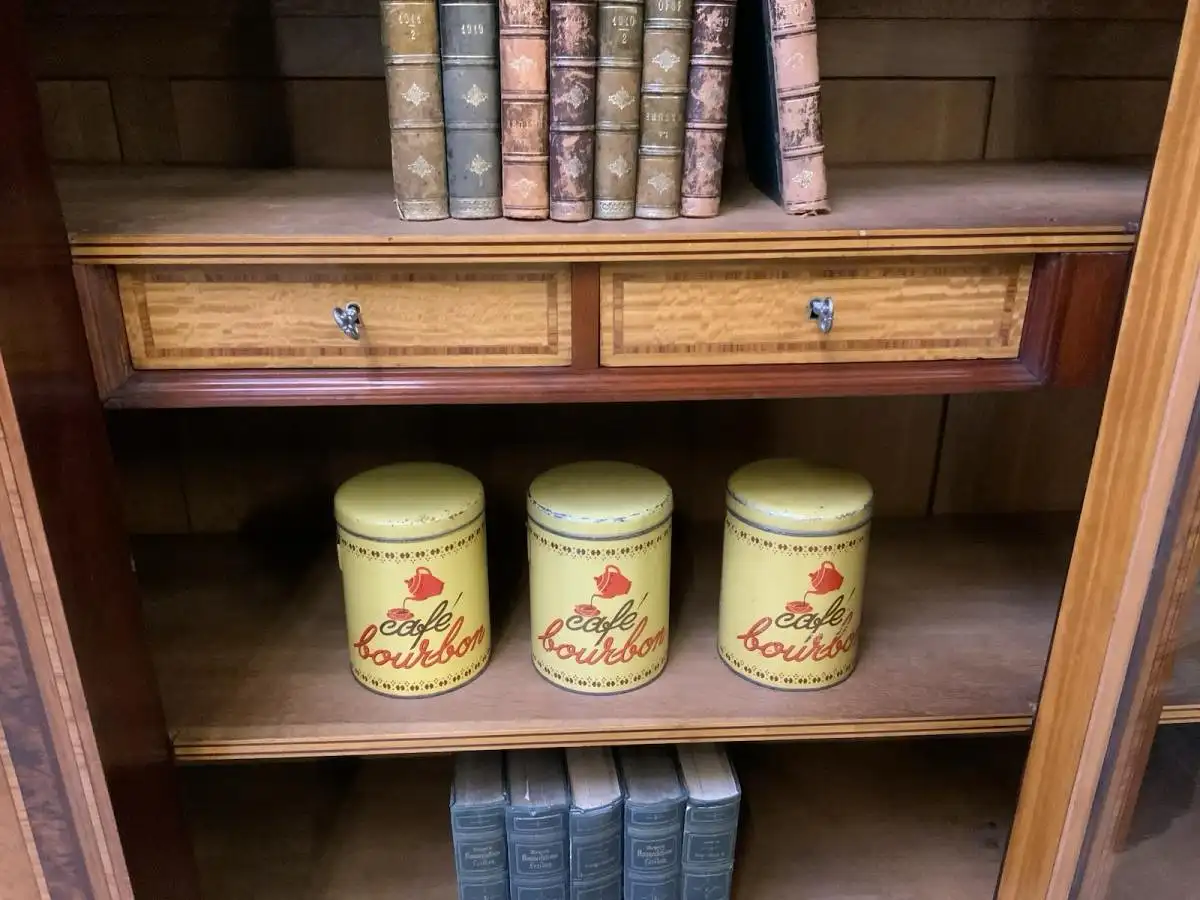 Antik - Bücherschrank, Vitrine, Intarsien - Jugendstil -  Lieferung möglich! 22