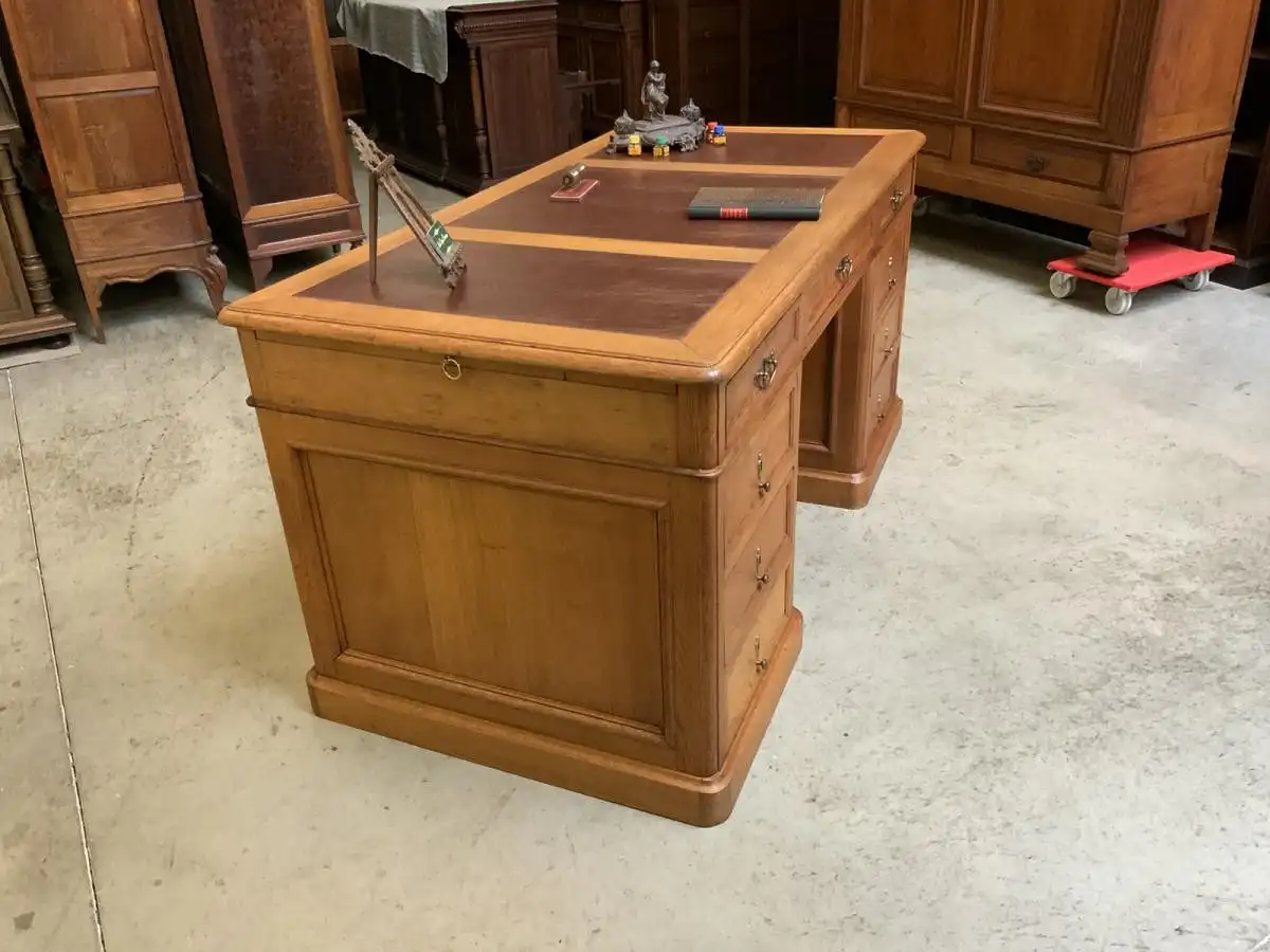 Antiker frei aufstellbarer Jugendstil Schreibtisch - Lieferung möglich! 3