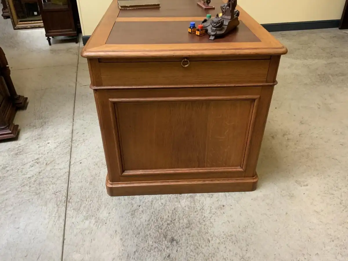 Antiker frei aufstellbarer Jugendstil Schreibtisch - Lieferung möglich! 5