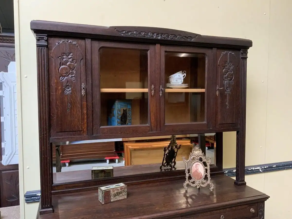 Antikes Jugendstil Buffet - Traumhaft - Lieferung möglich! 14