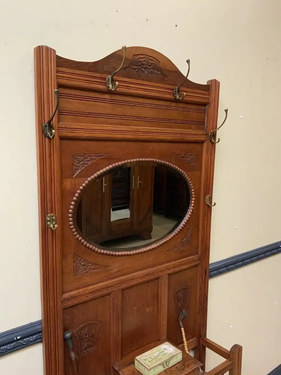 Antike Jugendstil Garderobe - traumhaft schön - Lieferung möglich! 11