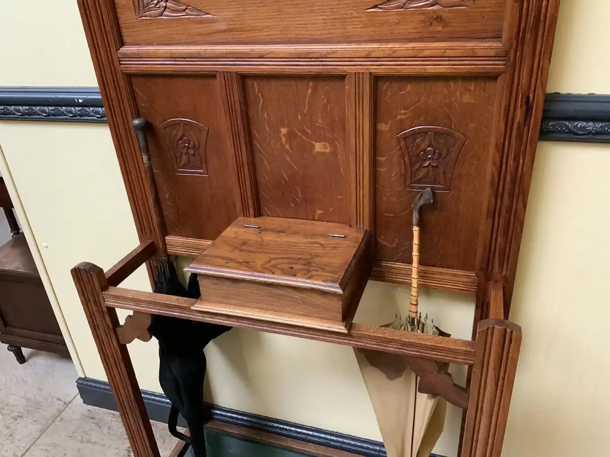 Antike Jugendstil Garderobe - traumhaft schön - Lieferung möglich! 14