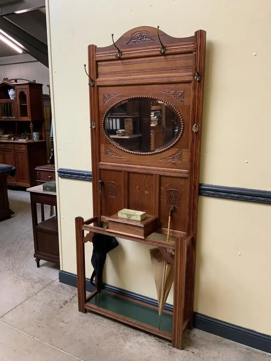 Antike Jugendstil Garderobe - traumhaft schön - Lieferung möglich! 2