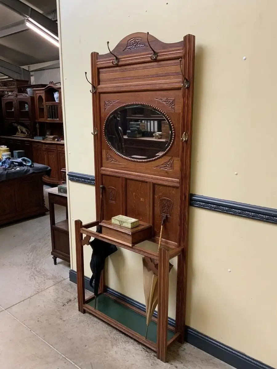 Antike Jugendstil Garderobe - traumhaft schön - Lieferung möglich! 3