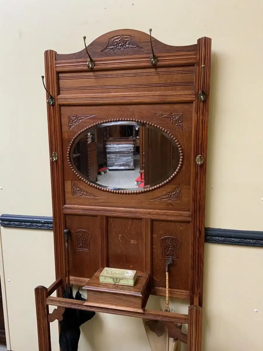 Antike Jugendstil Garderobe - traumhaft schön - Lieferung möglich! 5