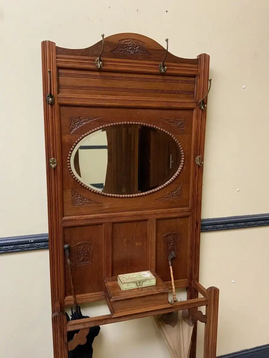Antike Jugendstil Garderobe - traumhaft schön - Lieferung möglich! 6