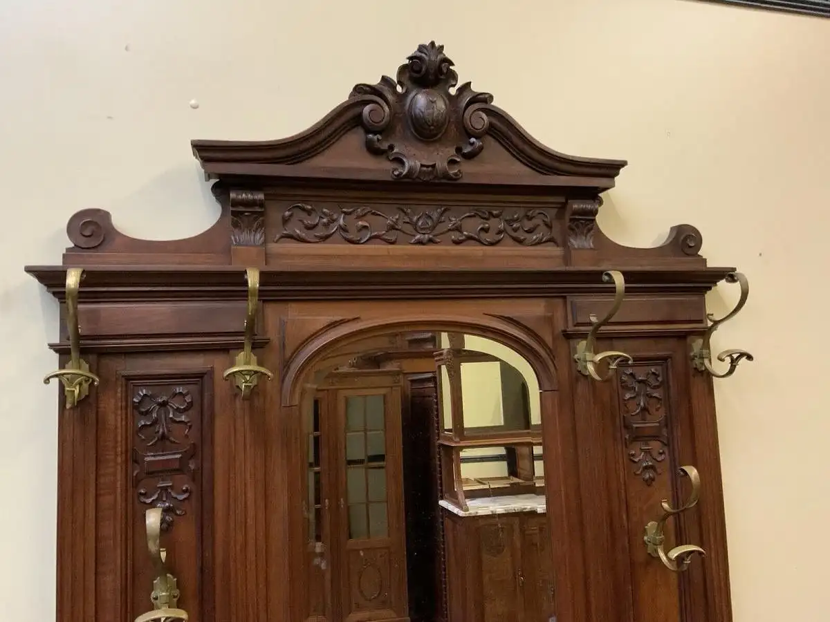 Antike inposante Jugendstil Garderobe - traumhaft schön - Lieferung möglich! 10