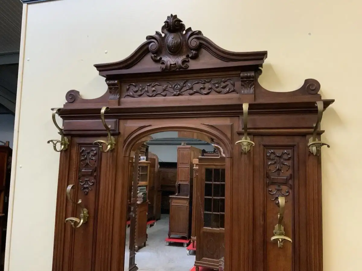 Antike inposante Jugendstil Garderobe - traumhaft schön - Lieferung möglich! 11