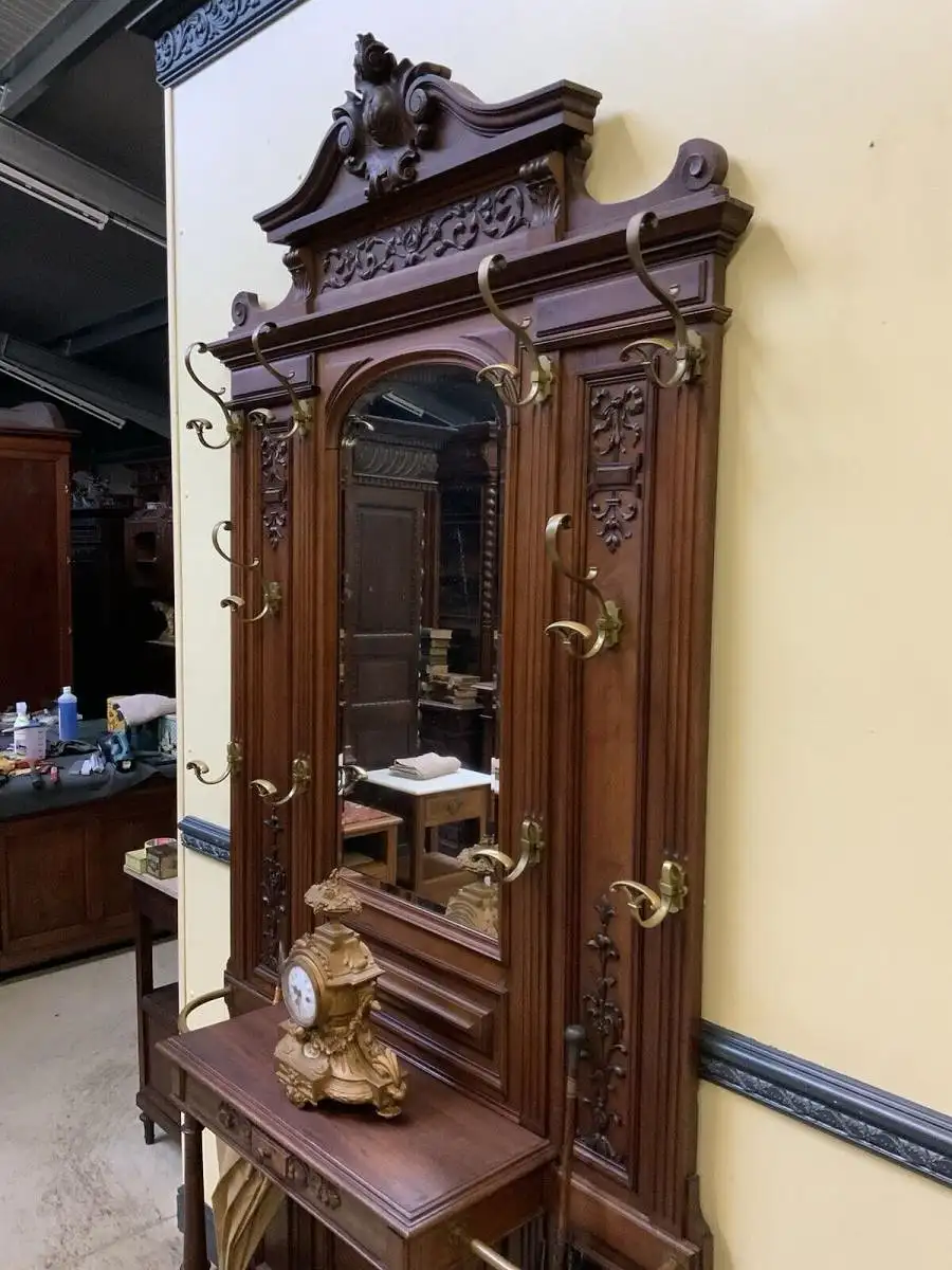 Antike inposante Jugendstil Garderobe - traumhaft schön - Lieferung möglich! 3