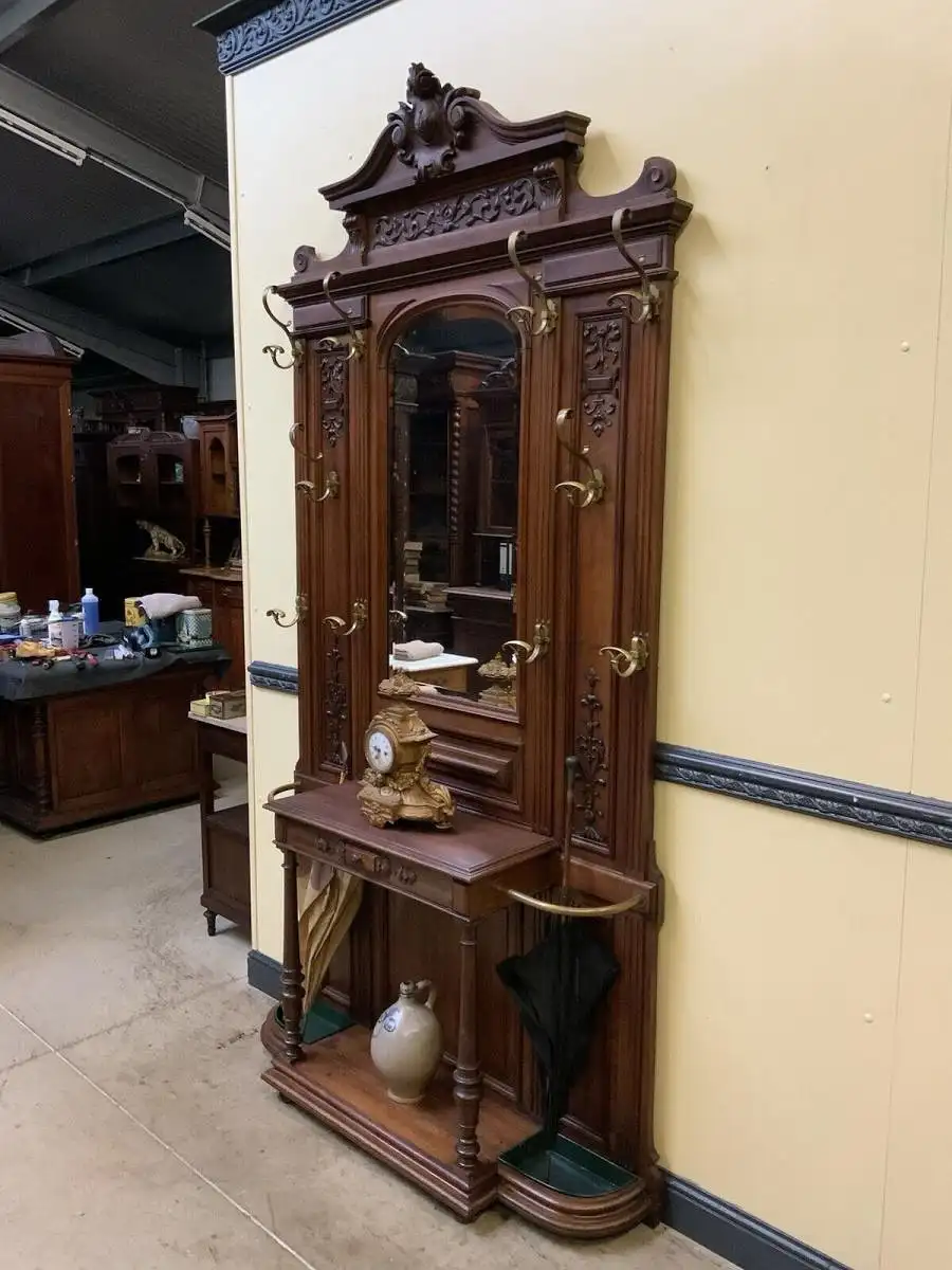 Antike inposante Jugendstil Garderobe - traumhaft schön - Lieferung möglich! 5