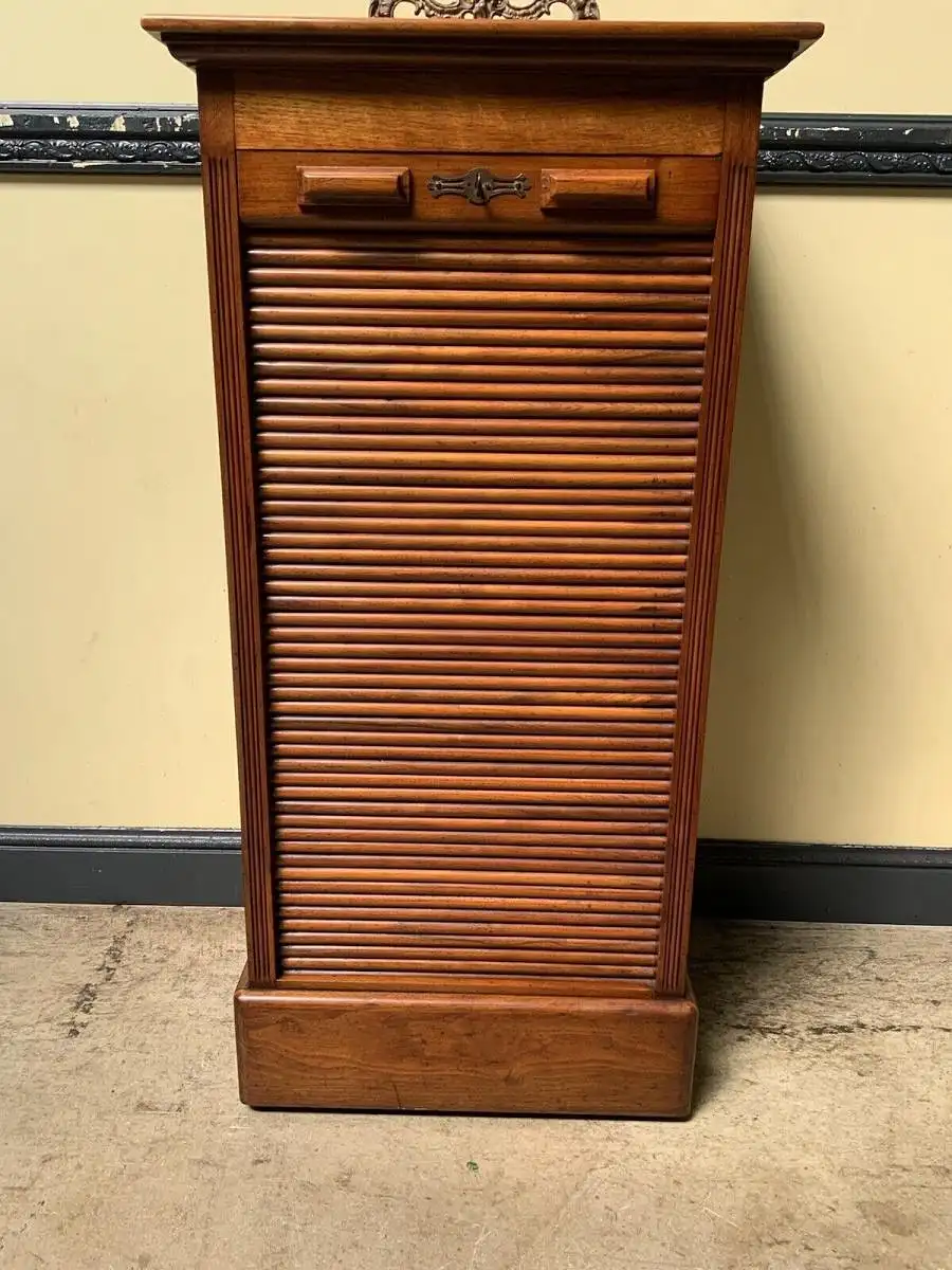 Antiker Jugendstil Rolladen Archiv Schrank, Vertiko - Lieferung möglich! 12