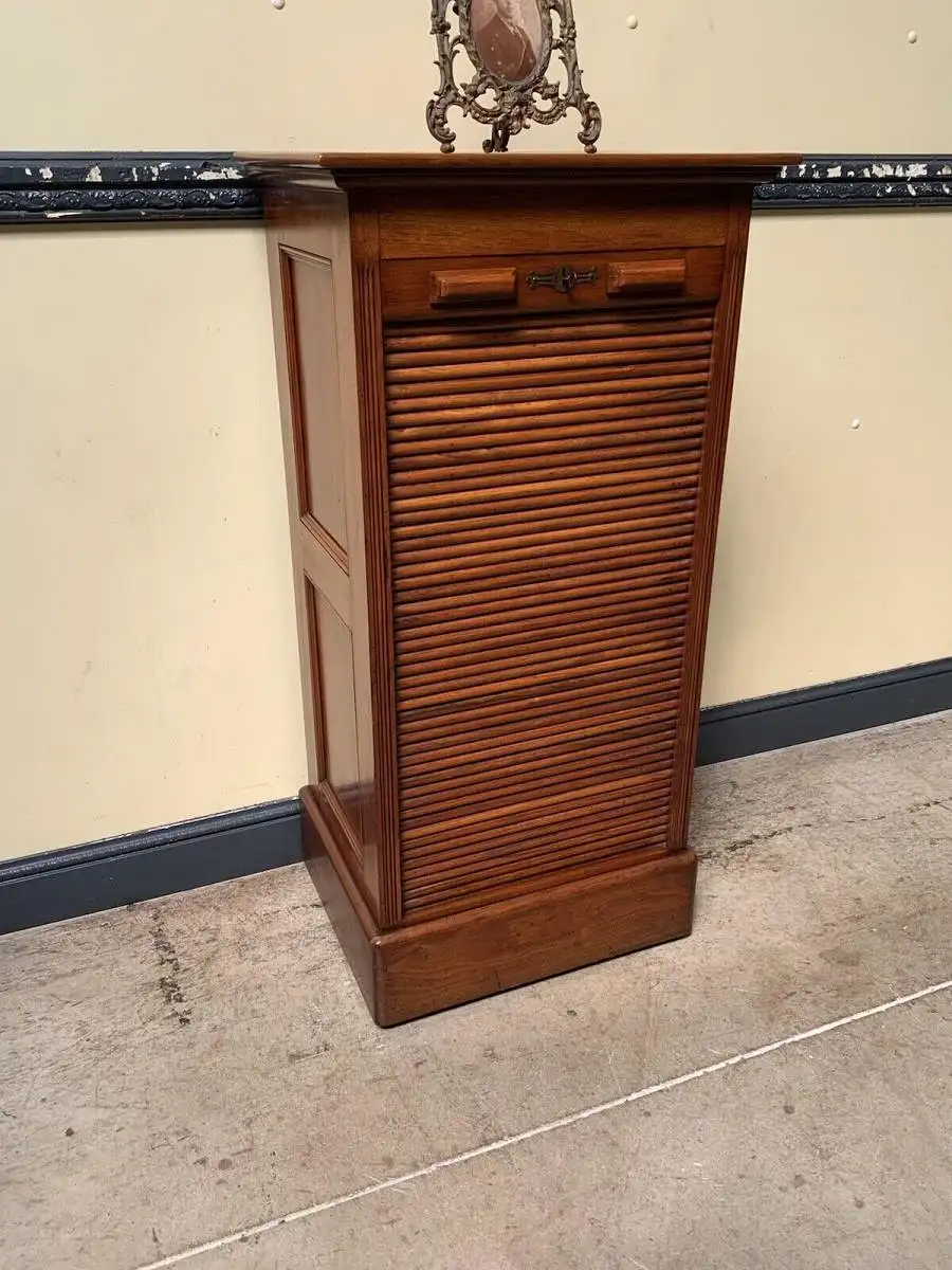 Antiker Jugendstil Rolladen Archiv Schrank, Vertiko - Lieferung möglich! 3