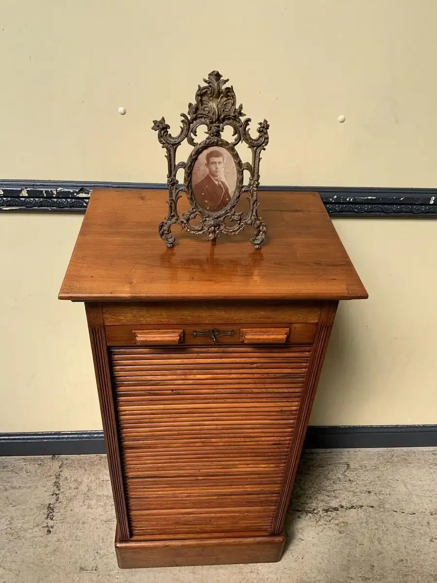 Antiker Jugendstil Rolladen Archiv Schrank, Vertiko - Lieferung möglich! 4