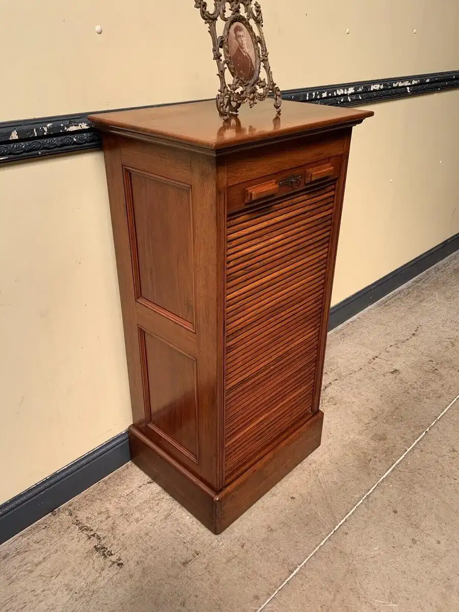 Antiker Jugendstil Rolladen Archiv Schrank, Vertiko - Lieferung möglich! 5