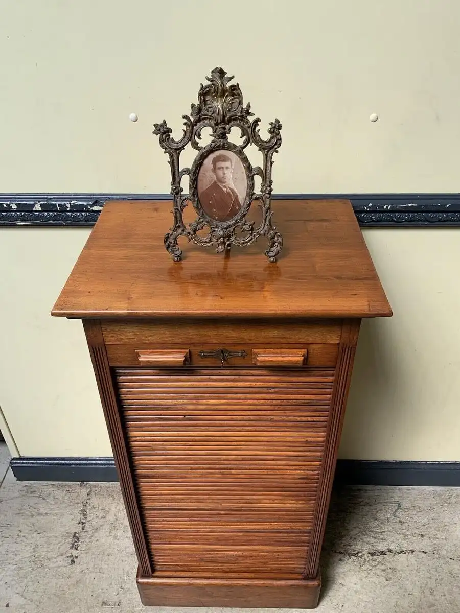 Antiker Jugendstil Rolladen Archiv Schrank, Vertiko - Lieferung möglich! 8