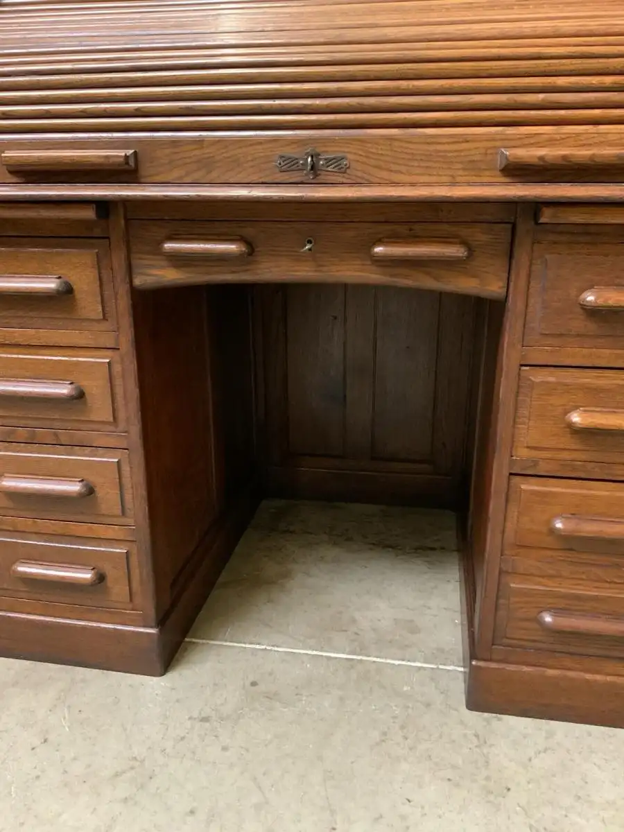 Antik -  Jugendstil Rolladen Schreibtisch - Lieferung möglich! 13