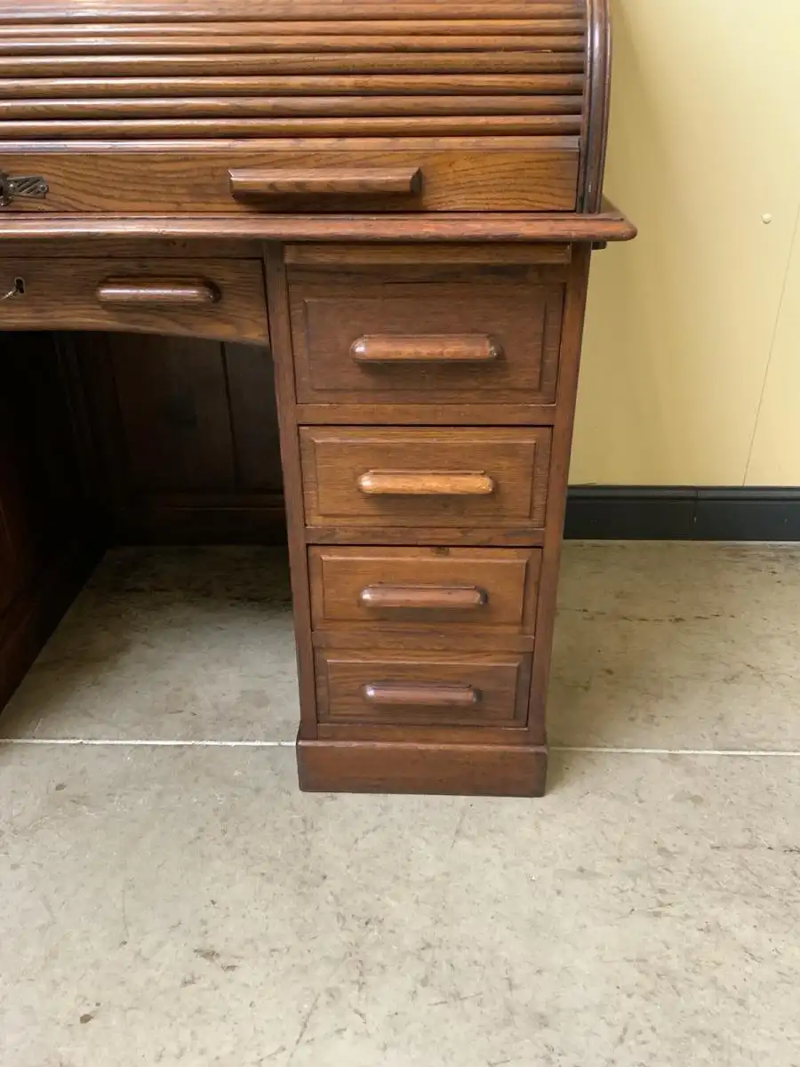 Antik -  Jugendstil Rolladen Schreibtisch - Lieferung möglich! 14