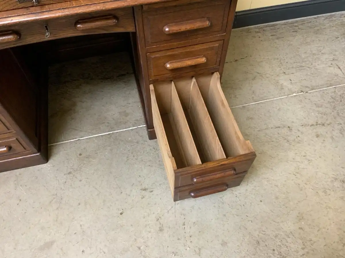 Antik -  Jugendstil Rolladen Schreibtisch - Lieferung möglich! 16