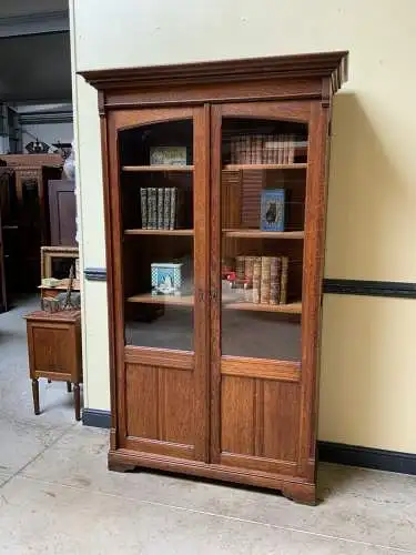 Antike traumhafte Jugendstil Vitrine, Bücherschrank, - Lieferung möglich!