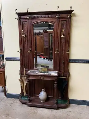 Antike Jugendstil Nußbaum Garderobe - traumhaft schön - Lieferung möglich!