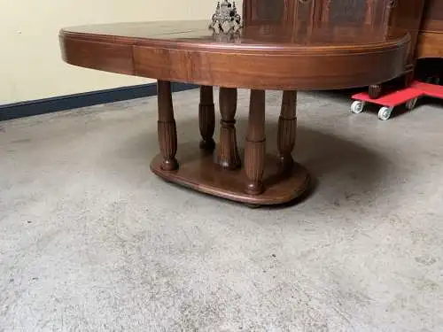 Antik - Ausziehtisch, Tisch, Nußbaum, oval - Art Deco - Lieferung möglich!
