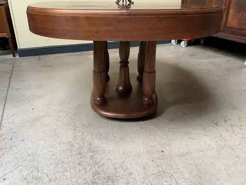 Antik - Ausziehtisch, Tisch, Nußbaum, oval - Art Deco - Lieferung möglich!