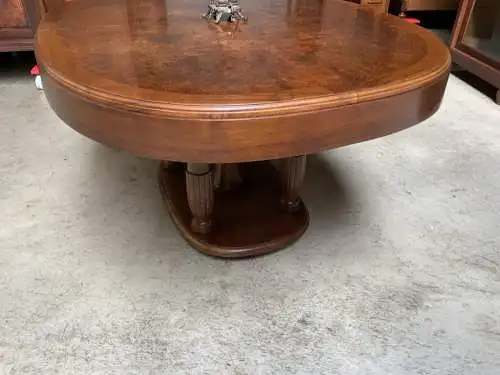 Antik - Ausziehtisch, Tisch, Nußbaum, oval - Art Deco - Lieferung möglich!