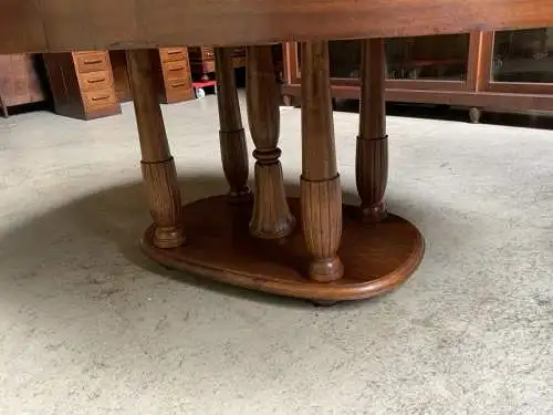 Antik - Ausziehtisch, Tisch, Nußbaum, oval - Art Deco - Lieferung möglich!