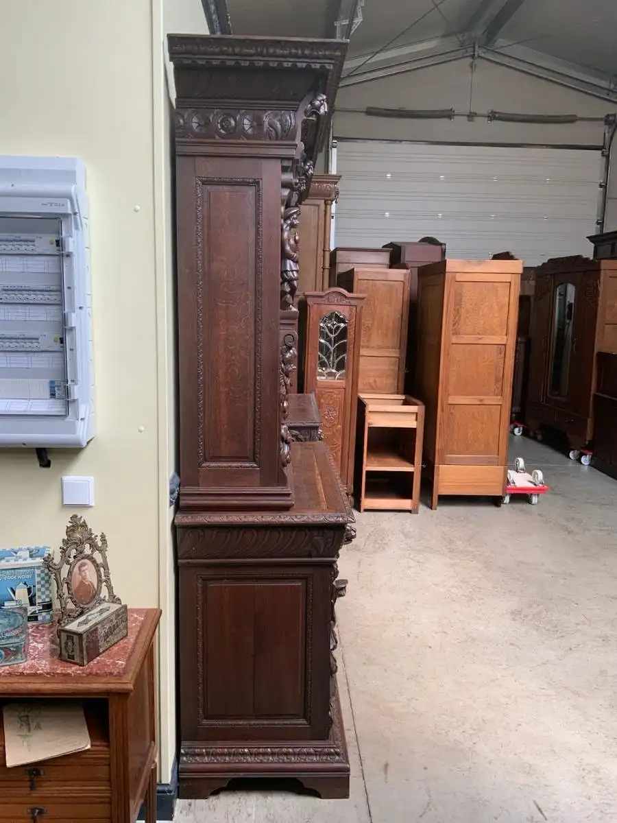 2 antike imposante  Gründerzeit Bücherschränke, Vitrinen - Lieferung möglich! 10