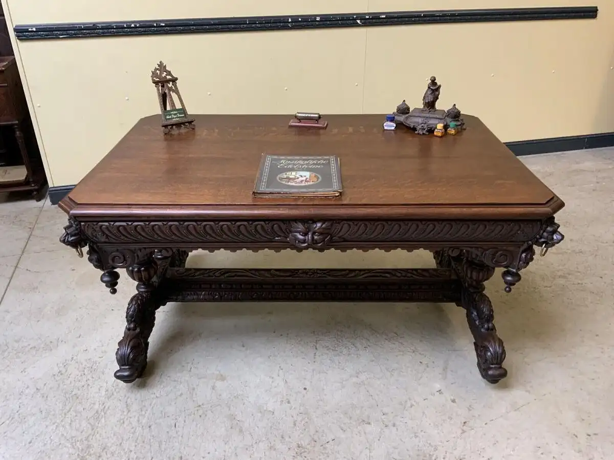 Antiker Gründerzeit Schreibtisch,  - Sensationell - Lieferung möglich! 0