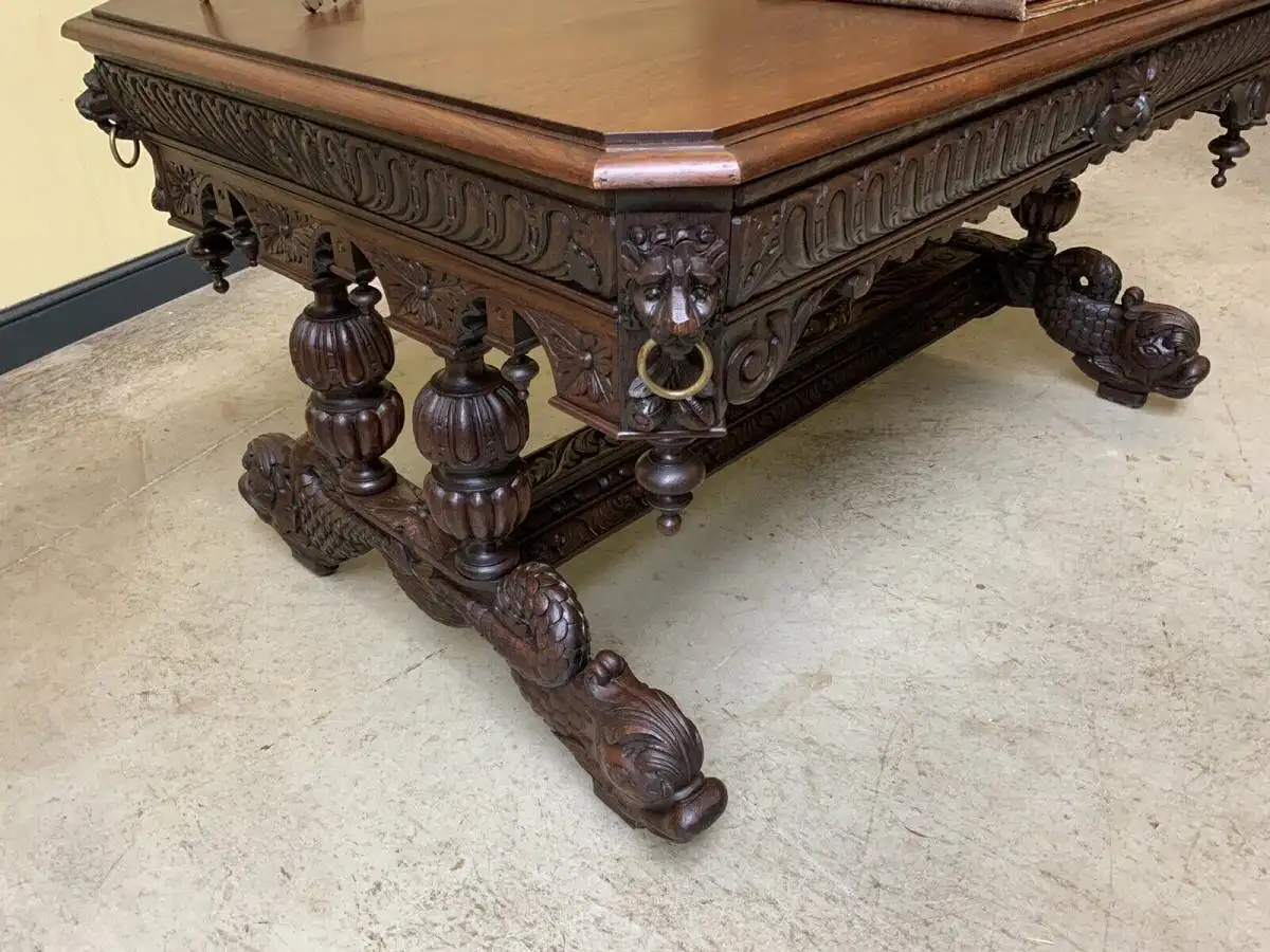 Antiker Gründerzeit Schreibtisch,  - Sensationell - Lieferung möglich! 10