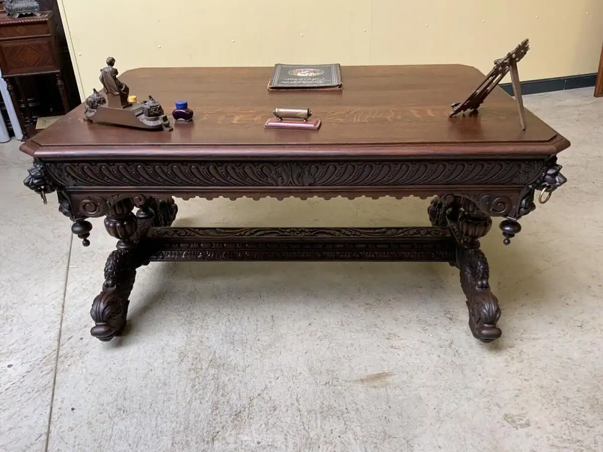 Antiker Gründerzeit Schreibtisch,  - Sensationell - Lieferung möglich! 18